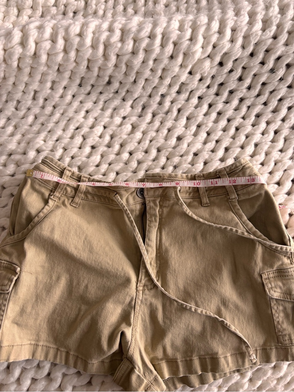 Sincerely Jules Tan Drawstring Cargo Shorts - Picture 5 of 6